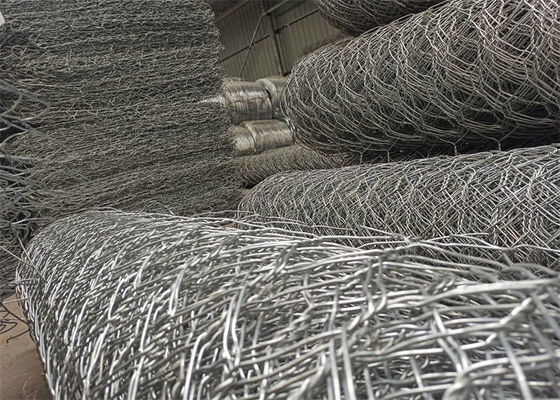 Gabione a maglia a prova di ruggine con apertura di 110 mm*130 mm