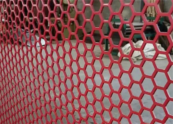 Metalli di lamiera perforati in acciaio inossidabile a buco esagonale per la costruzione