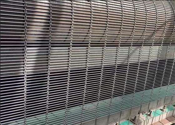 Architettura Cable Rod mesh tessuto Customized Decorative Wire Cloth Per Sala da pranzo